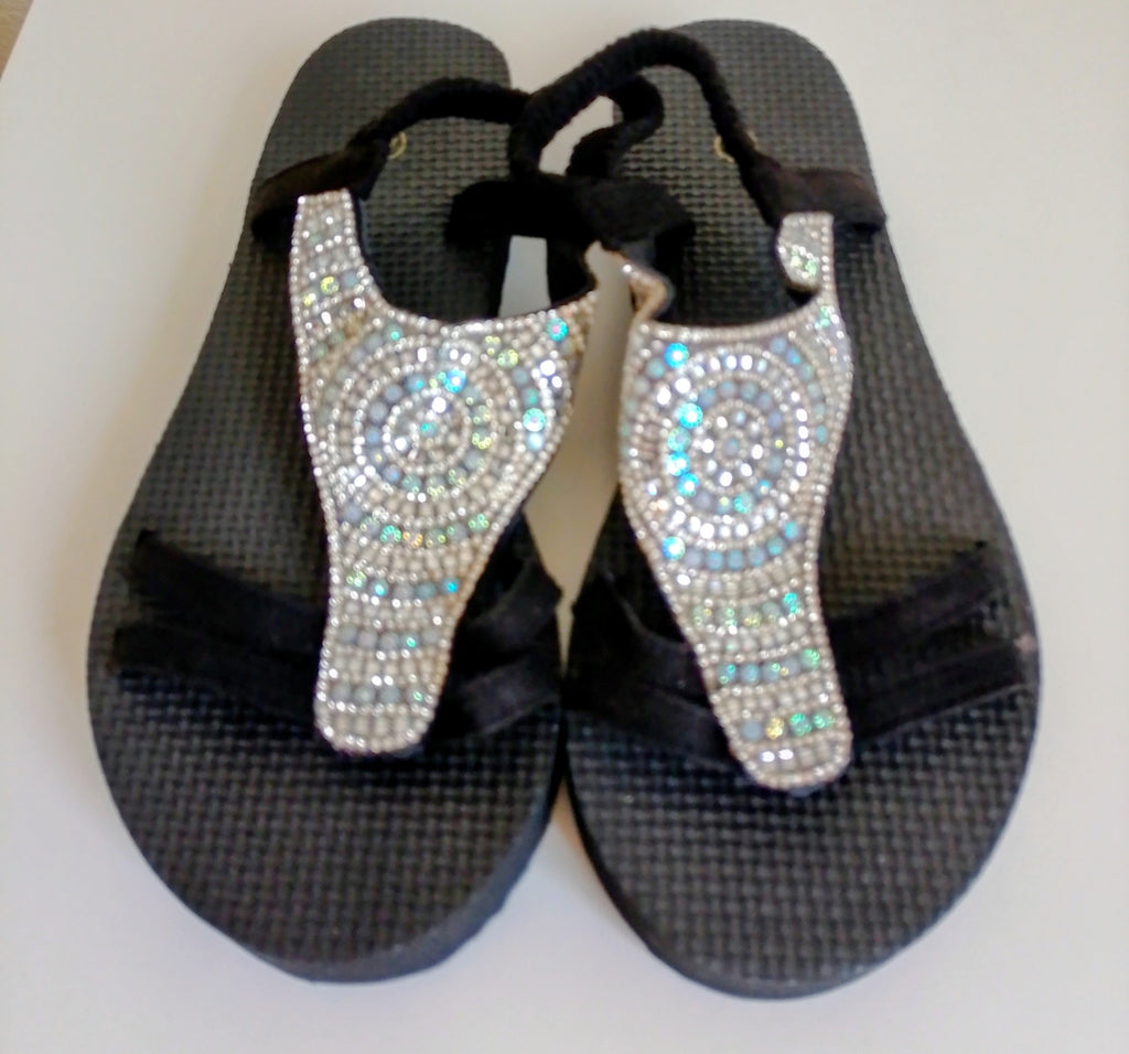 Sandales semelles épaisses strass femme pointure 39 ESPALIC