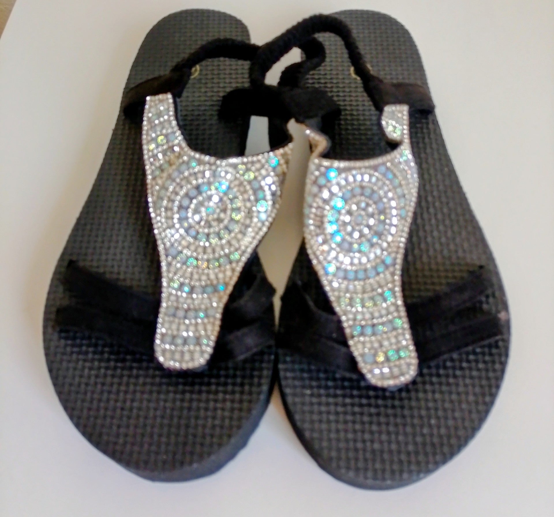 Sandales semelles épaisses strass femme pointure 39 ESPALIC