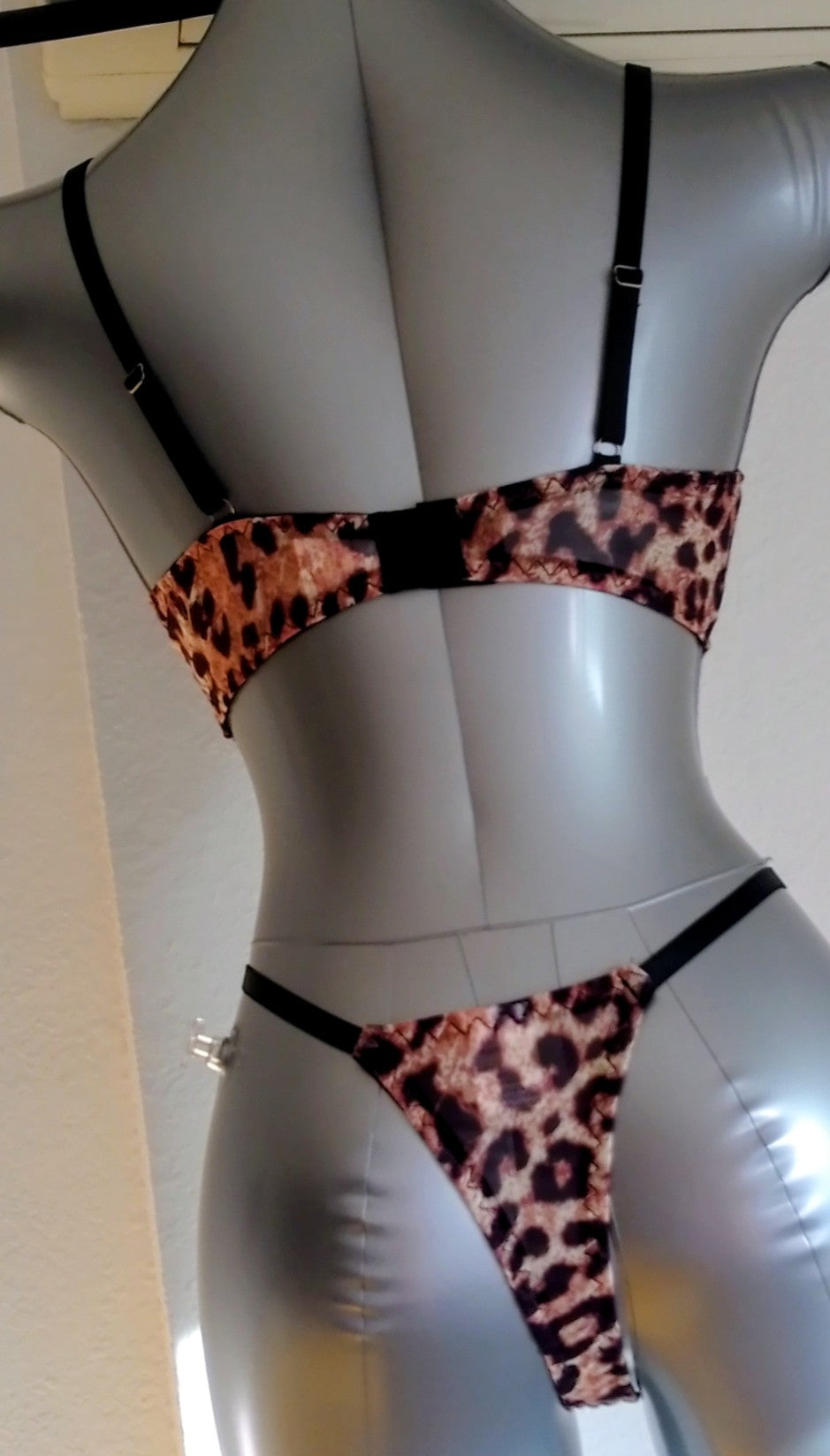 Ensemble lingerie imprimé léopard femme taille L ESPALIC