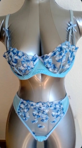 Ensemble lingerie bleu femme taille XL ESPALIC