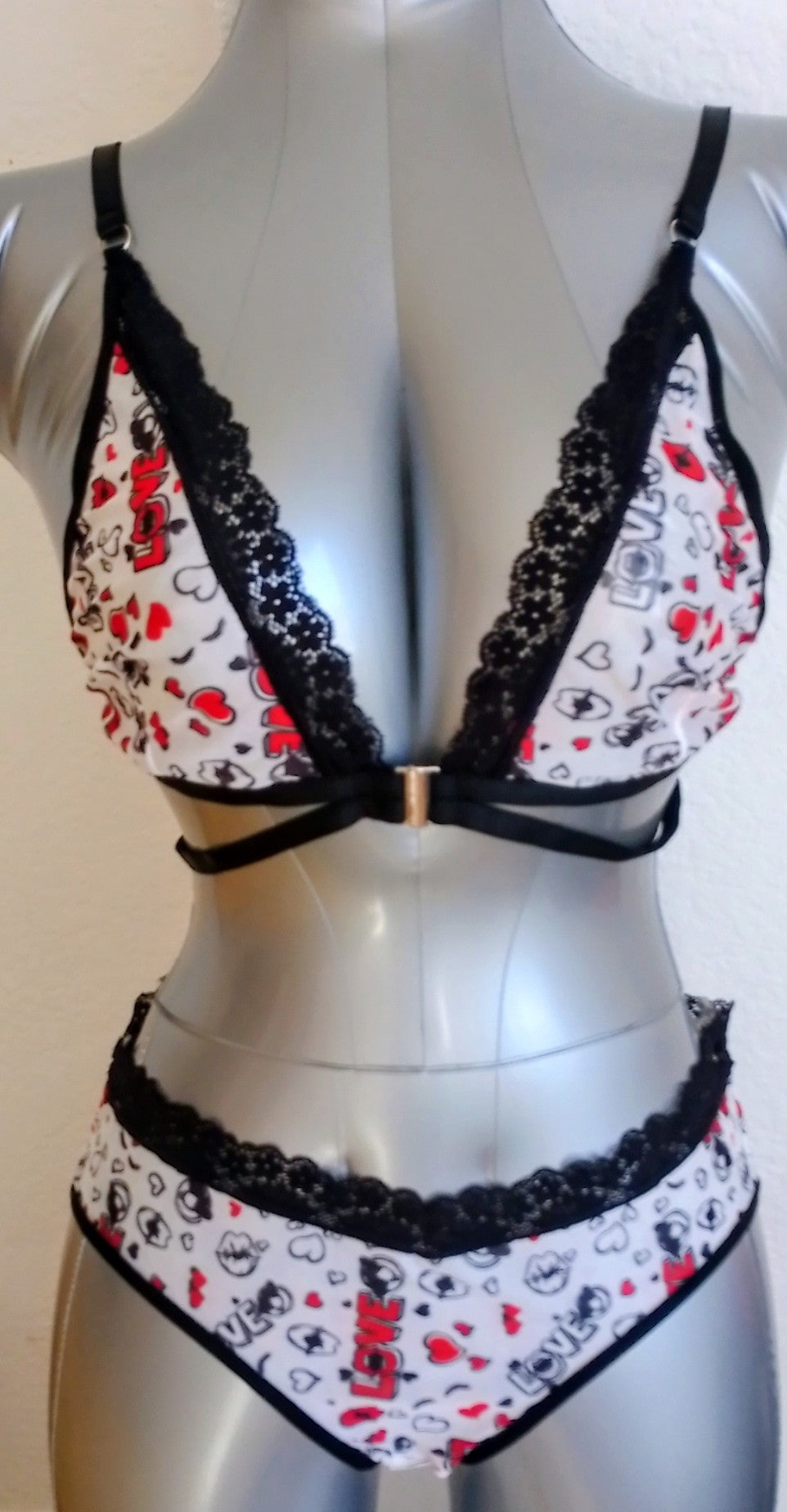 Ensemble lingerie blanche femme taille XL ESPALIC