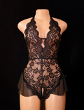 Body dentelle voile semi-transparent femme taille XXL – ESPALIC