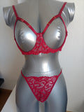 Ensemble sexy en dentelle femme taille S ESPALIC