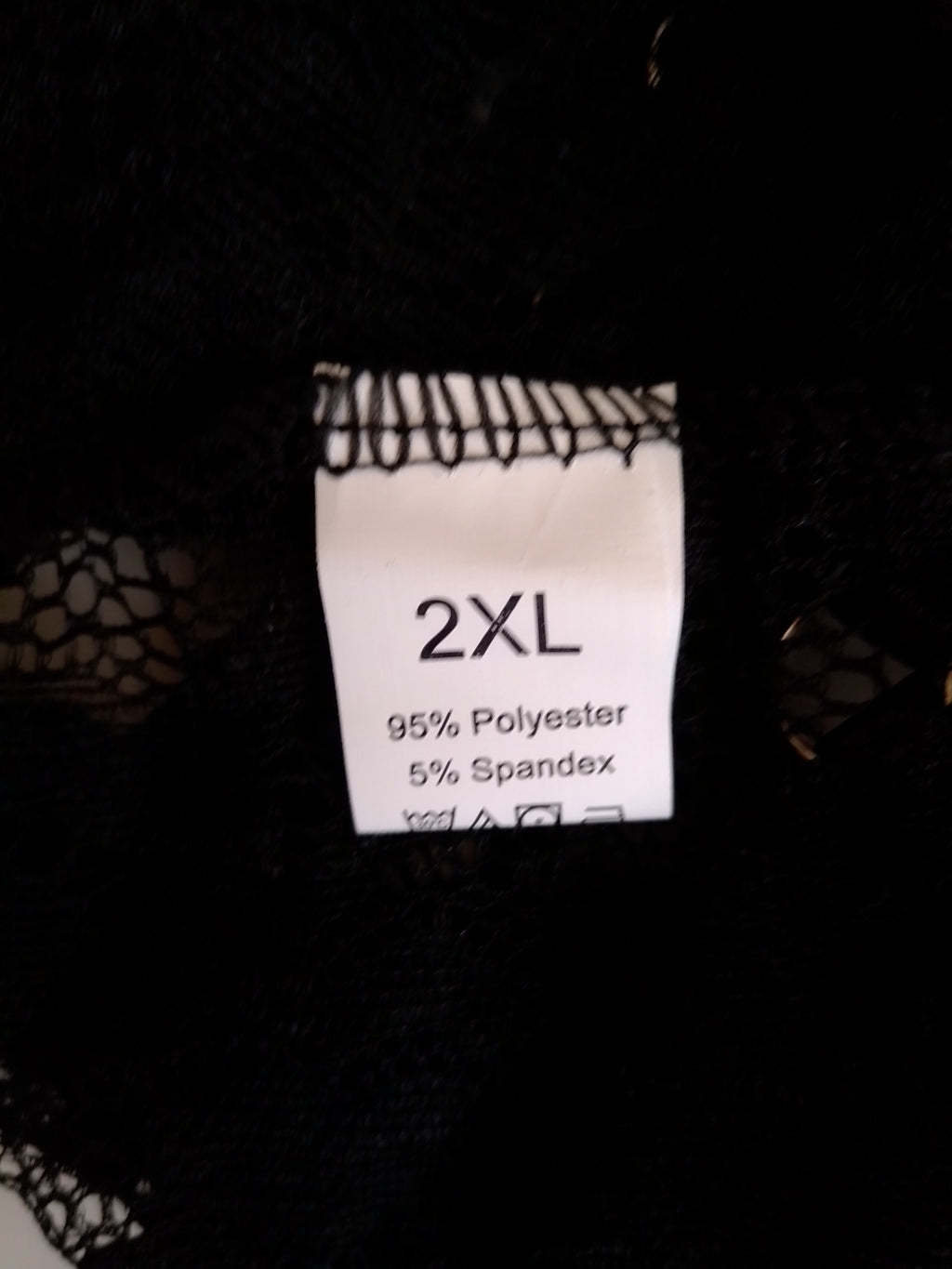 Corset porte-jarretelles en dentelle noir femme taille XXL et XL ESPALIC