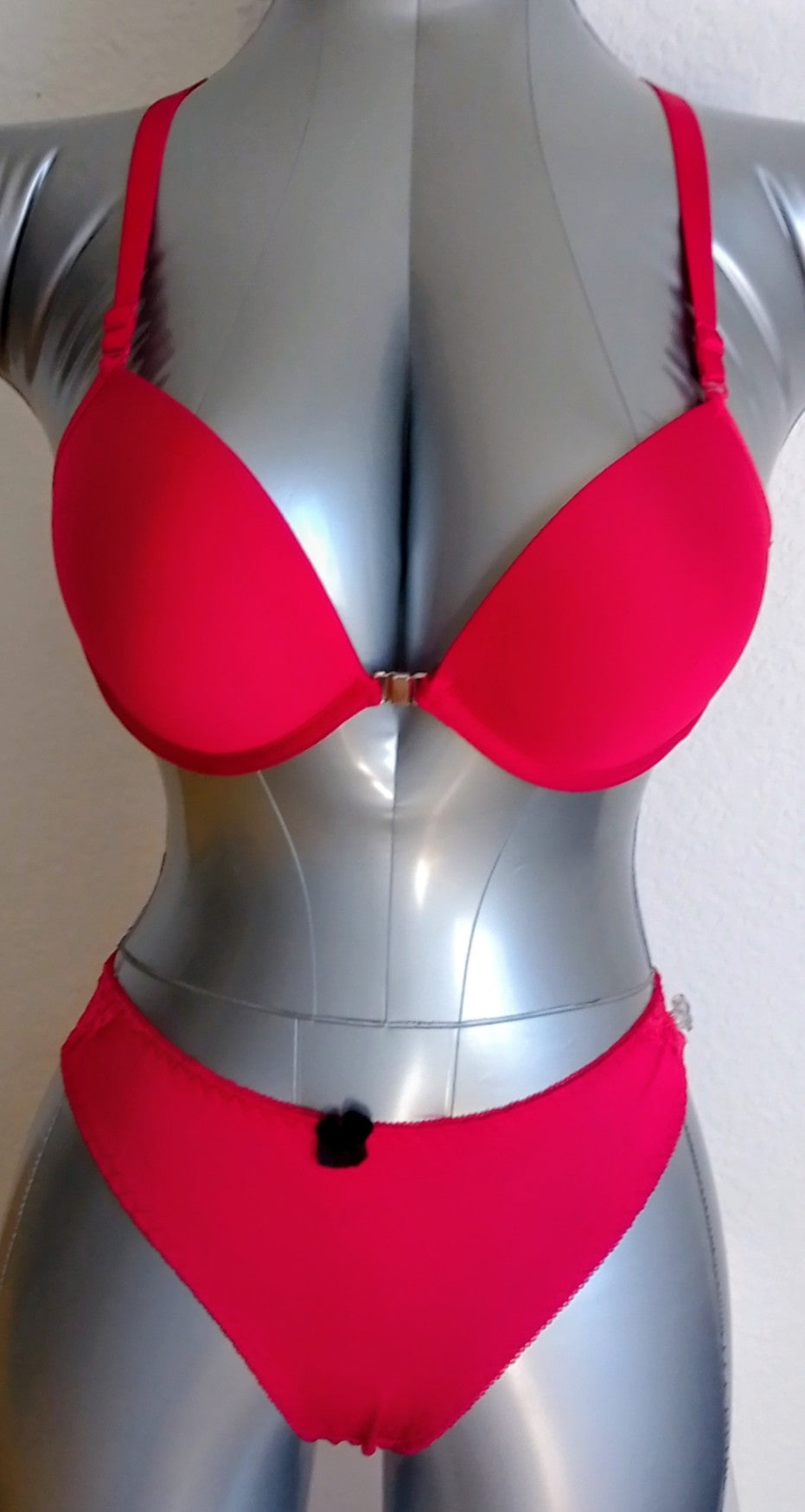 Ensemble lingerie bordeaux soutien-gorge et culotte femme taille XL ESPALIC