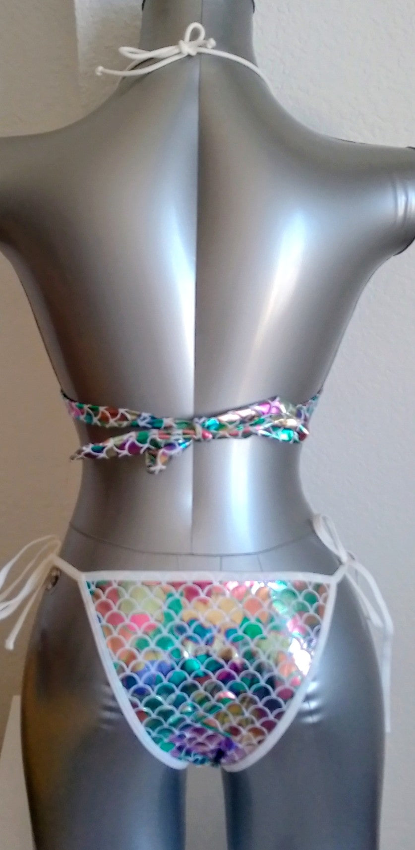 Bikini 2 pièces style écailles de poisson femme taille S ESPALIC