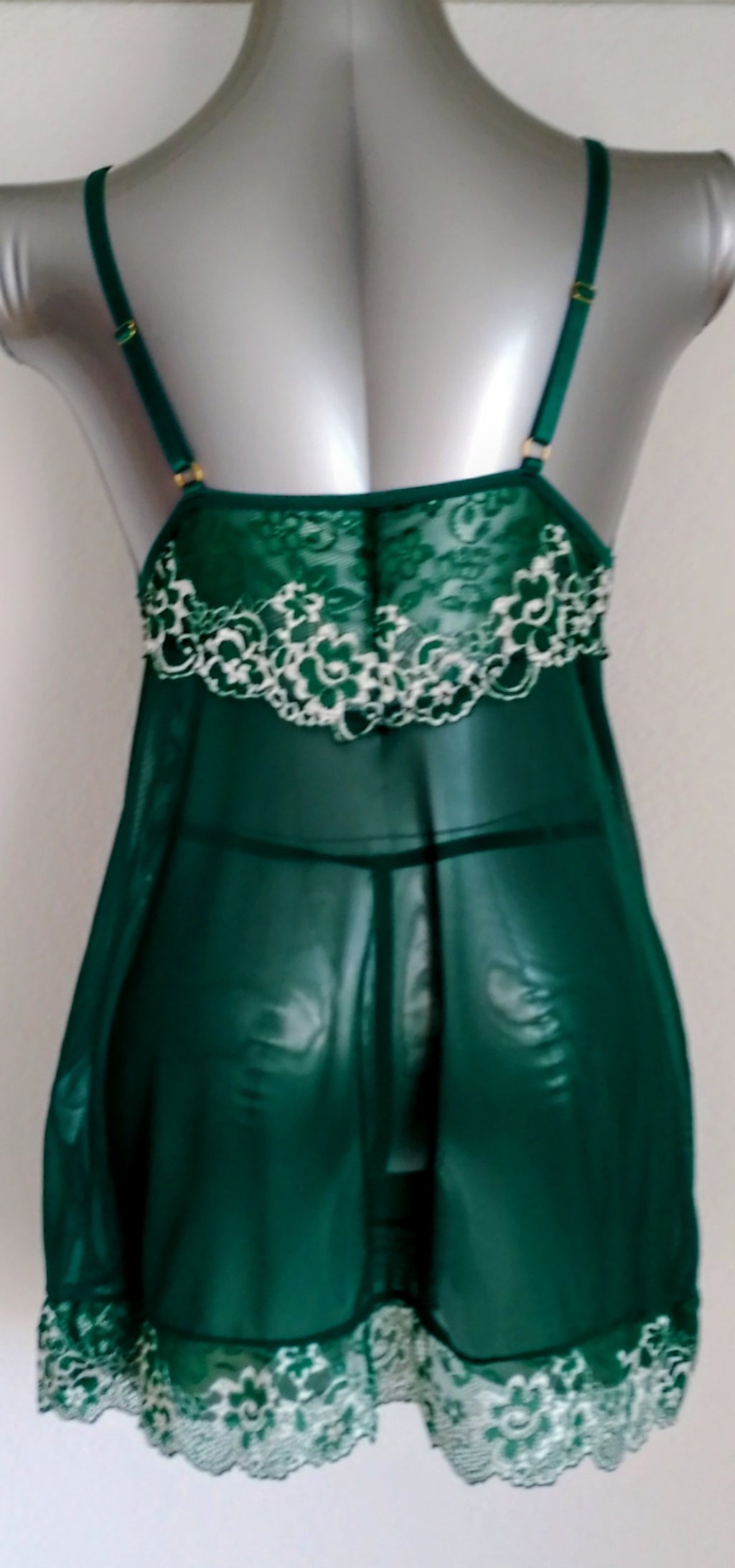 Ensemble nuisette et string femme - Lingerie de nuit 2 pièces élégante - ESPALIC